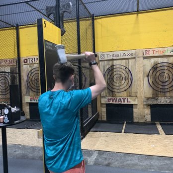 Tribal Axe - Single-handed axe throw - Axe Throwing Near Me - Virginia Beach, Virginia