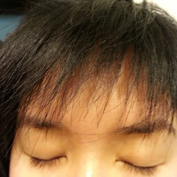 Exact Cuts - This was supposed to be my side swept bangs. Now they are icicles on my forehead =( - Hair Salons Near Me - Santa Clara, California