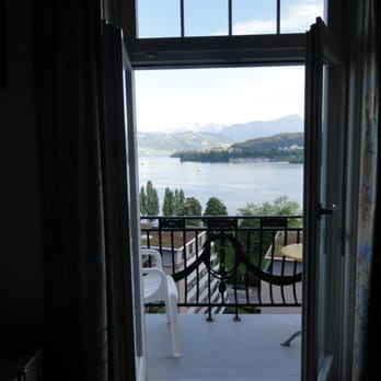 Hotel Royal A. G. Luzern - View from our hotel room balcony! - Hotels Near Me - Luzern, LU