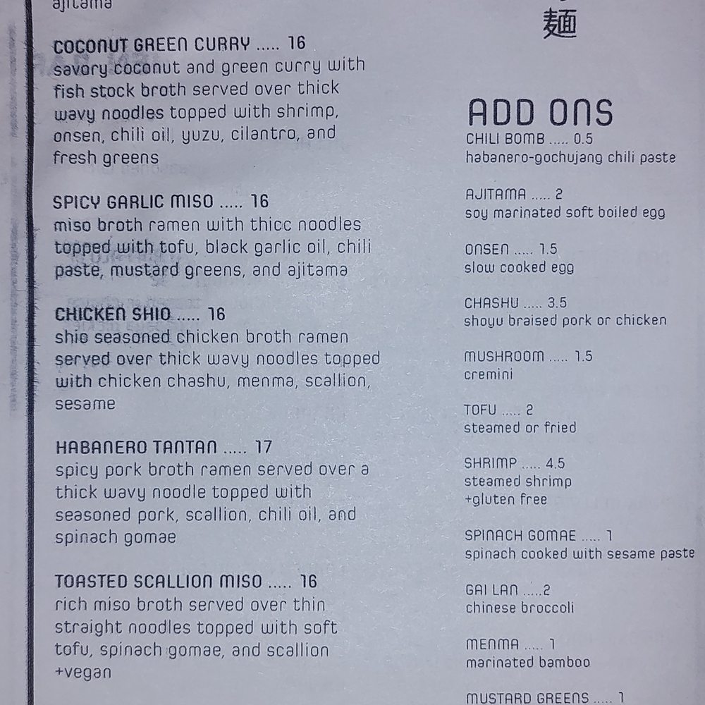 Moshi Ramen Bar - Ramen Near Me - Tacoma, Washington