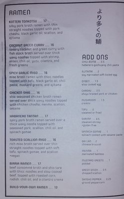 Menu photo 4 Moshi Ramen Bar Tacoma, WA