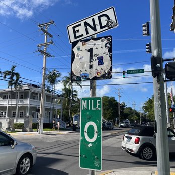 US 1 Mile Marker 0 - Looking a little rough - Landmarks & Historical Buildings Near Me - Key West, Florida US 1 Mile Marker 0 - Looking a little rough - Landmarks & Historical Buildings Near Me - Key West, Florida