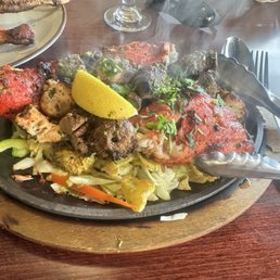 Mixed grill. Nice variety of meat from the tandoori oven. Mixed grill. Nice variety of meat from the tandoori oven.