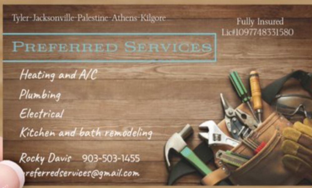 Slide of Preferred Services