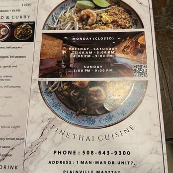 Thai Tanic - Hours, phone and website for ordering takeout. - Thai Near Me - Plainville, Massachusetts Thai Tanic - Hours, phone and website for ordering takeout. - Thai Near Me - Plainville, Massachusetts