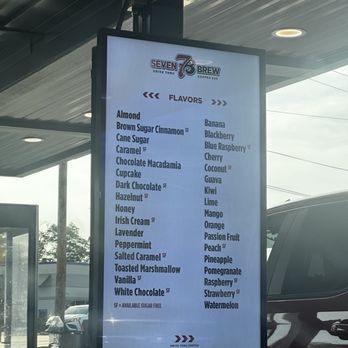 7 Brew Coffee - Flavor Options - September 2025 - Coffee & Tea Near Me - Zanesville, Ohio