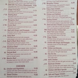 Strathmore Palace - Menu