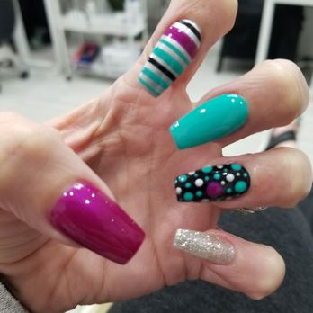 Pure Nails Spa - Love this color combination!!! - Nail Salons Near Me - Wildomar, California Pure Nails Spa - Love this color combination!!! - Nail Salons Near Me - Wildomar, California