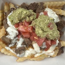 Del Taco - Carne Asada Steak Fries. Came with plenty of meat. Delicious!