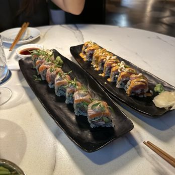 Sushi Saint - T - Truffle Salmon and T - Crunchy Spicy Tuna - Sushi Bars Near Me - Orlando, Florida Sushi Saint - T - Truffle Salmon and T - Crunchy Spicy Tuna - Sushi Bars Near Me - Orlando, Florida