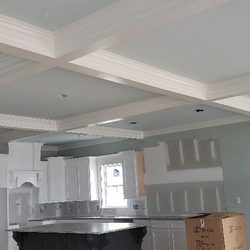 In Home Tech - Putting in the in ceiling speakers after we roughed in the low voltage systems.