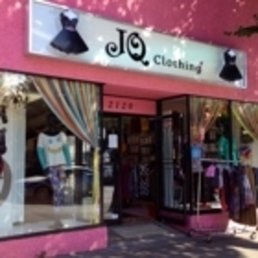 Exterior outside entrance of JQ Clothing - Welcome! Just look for the pink building - you can't miss it! - Vancouver, British Columbia Exterior outside entrance of JQ Clothing - Welcome! Just look for the pink building - you can't miss it! - Vancouver, British Columbia