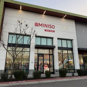Miniso - Front entrance of the Cupertino Miniso store with ample amount of parking in front of it. - Home Decor Near Me - Cupertino, California