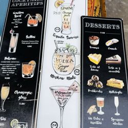 Drink menu