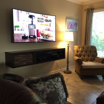 Premier Advancement - Floating entertainment systems can be a very clean look for your living room call us for your next install!! - TV Mounting Near Me Premier Advancement - Floating entertainment systems can be a very clean look for your living room call us for your next install!! - TV Mounting Near Me