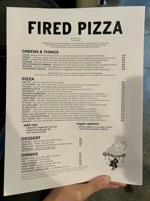 Menu photo 2 FIRED Pizza Stockton, CA Menu photo 2 FIRED Pizza Stockton, CA