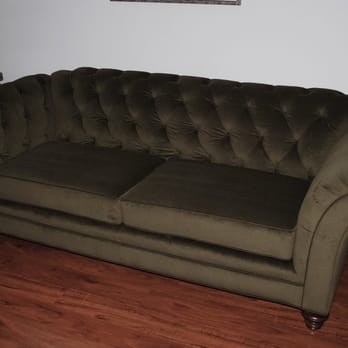 Covington Upholstery - Here's the after pic of our sofa. Covington Upholstery dose amazing work. - Furniture Reupholstery Near Me