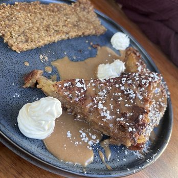 Cozy's Cafe & Pub - Butterscotch french toast with goetta - New American Near Me - Liberty Township, Ohio Cozy's Cafe & Pub - Butterscotch french toast with goetta - New American Near Me - Liberty Township, Ohio