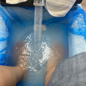 Diamond Nail Spa - Luxury pedicure with my feet in moisturizing jelly...so fun! - Nail Salons Near Me - Fresno, California