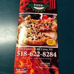 Two Brothers Pizza - Menu cover