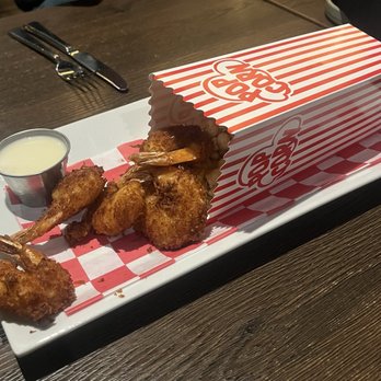 Teak - Cinema Popcorn Coconut Shrimp - New American Near Me - St. Petersburg, Florida Teak - Cinema Popcorn Coconut Shrimp - New American Near Me - St. Petersburg, Florida