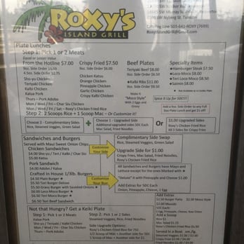 Roxy's Island Grill - Roxy's Walker Rd - Hawaiian Near Me - Beaverton, Oregon