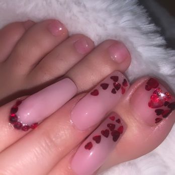 Posh Nails - Some Valentine nails - Nail Salons Near Me - Ontario, California