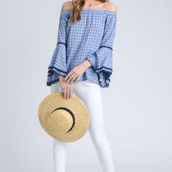 Pauline's Fashions - We love this bell sleeve blouse!