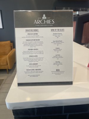 Menu photo 7 Archies Coffee Lounge San Antonio, TX