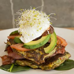 Raw Energy - Corn and zucchini fritters