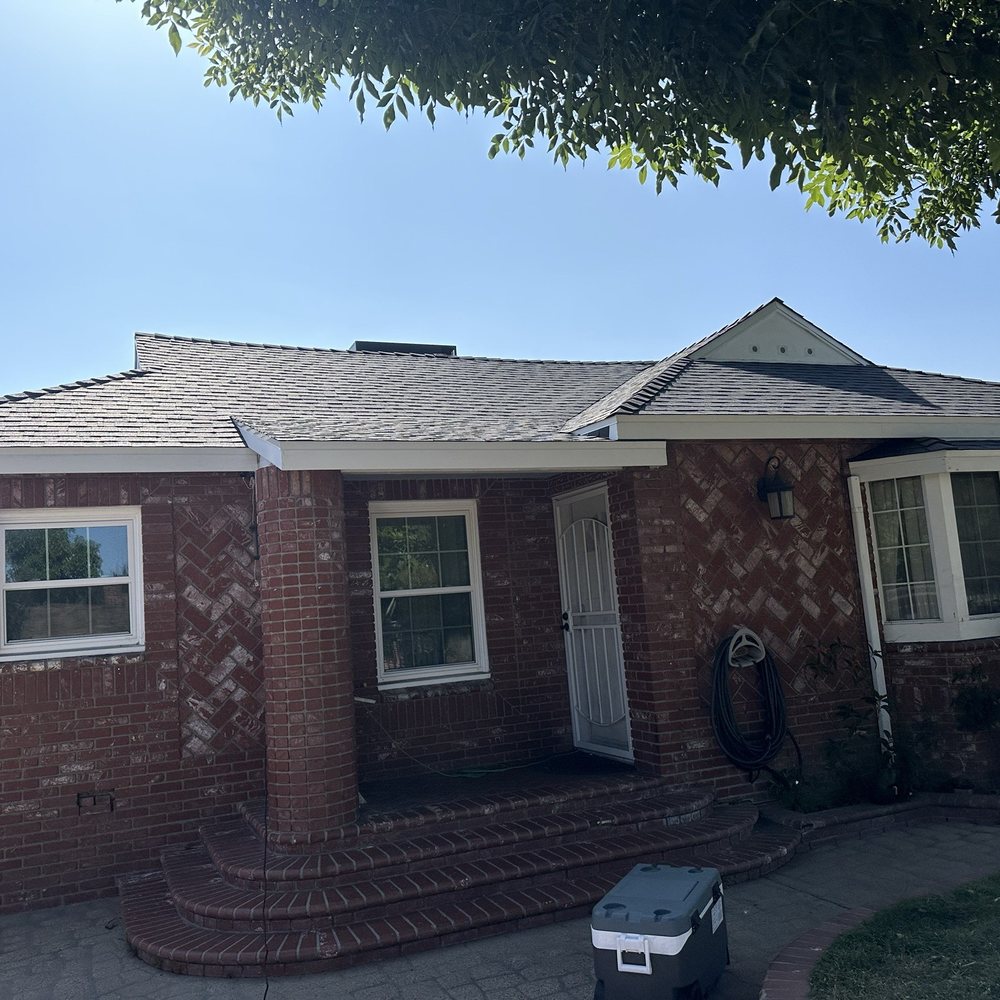 New house roof.
