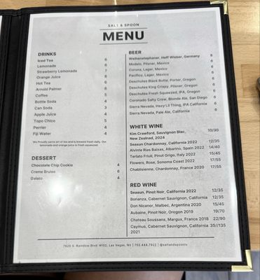 Menu photo 8 Salt & Spoon Las Vegas, NV Menu photo 8 Salt & Spoon Las Vegas, NV