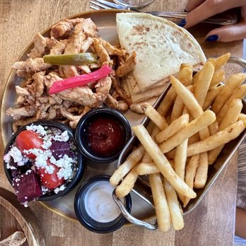 Manouche - Chicken shawarma. - Salad Near Me - Bloomfield, New Jersey Manouche - Chicken shawarma. - Salad Near Me - Bloomfield, New Jersey