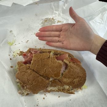Tucci's Southside Subs - half eaten 7" - Sandwiches Near Me - Austin, Texas Tucci's Southside Subs - half eaten 7" - Sandwiches Near Me - Austin, Texas
