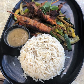 Tarka Indian Kitchen - lamb kabob - tasty rice - marginal - Indian Near Me - Houston, Texas