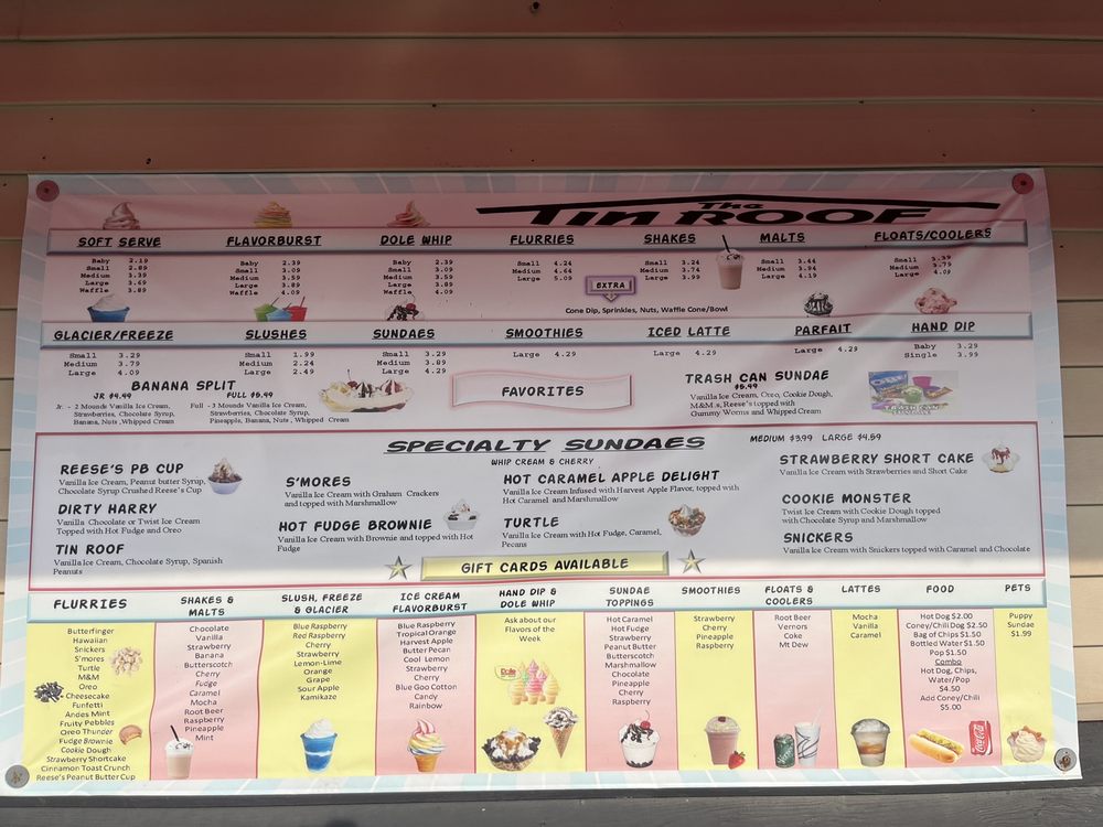 Tin Roof Ice Cream Logo