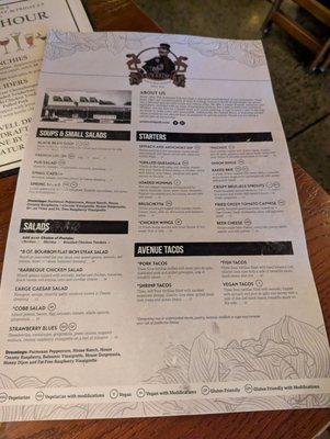 Menu photo 2 Aristocrat Pub & Restaurant Indianapolis, IN