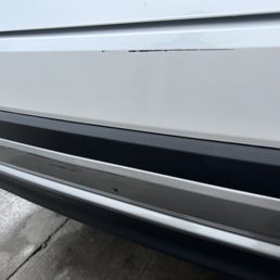 Rear Bumper paint scrape. Rear Bumper paint scrape.