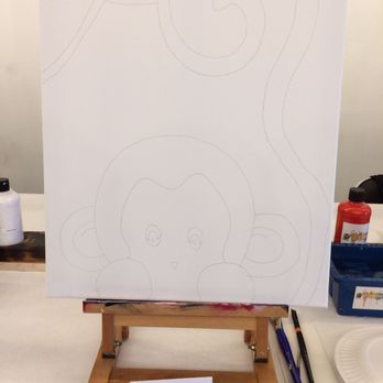 Art Studio B Creative - Blank canvas. - Paint & Sip Near Me - Fullerton, California