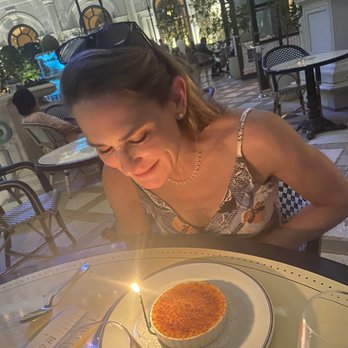 Bouchon - Birthday creme brûlée - French Near Me - Las Vegas, Nevada
