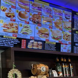 Menu board.