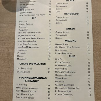 Marrow - Menu - New American Near Me - Detroit, Michigan