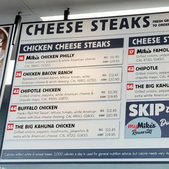 Jersey Mike's Subs - Da wall menu as of October 31, 2025 - Fast Food Near Me - Honolulu, Hawaii
