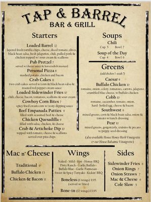 Menu photo 7 Tap & Barrel Wolcott, CT Menu photo 7 Tap & Barrel Wolcott, CT