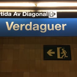 Estació Verdaguer - Platform going toward Sagrada Familia