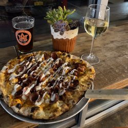 The Joey Fried, 12 inch with middle ages, Tipperary read and tap and riesling window seat.