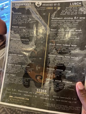 Menu photo 6 LP Espresso Page, AZ