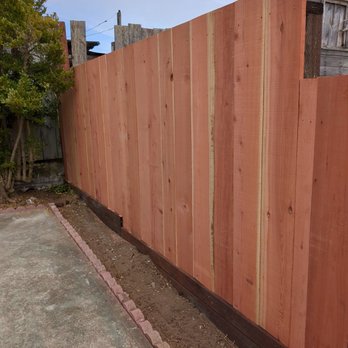 P Langan Construction - Replacement fence, including retaining boards at base - Fences & Gates Near Me