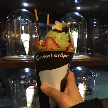 T-Swirl Crepe - Green tea azuki bean Sooo good - Creperies Near Me - Flushing, New York