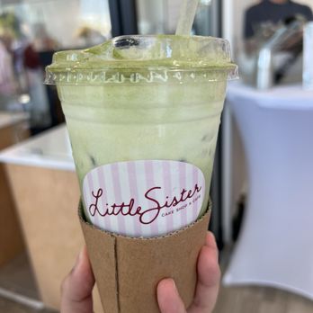 Little Sister Cake Shop - Banana Matcha Latte - Custom Cakes Near Me - Houston, Texas